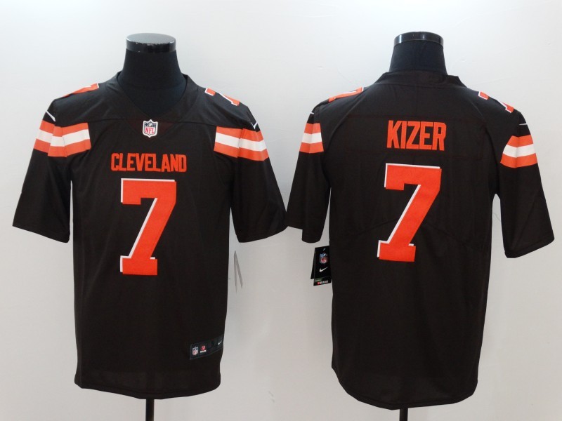 Men's Cleveland Browns DeShone Kizer #7 Brown Jersey